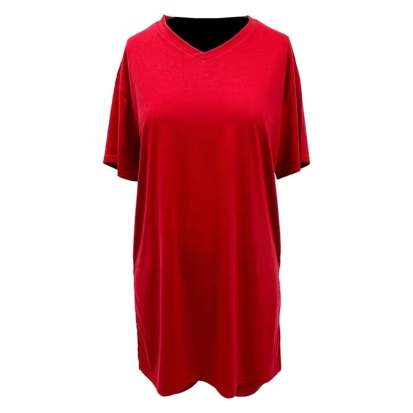 Plus Size Two Piece Short Set with Split Hem - Picture 4 of 9